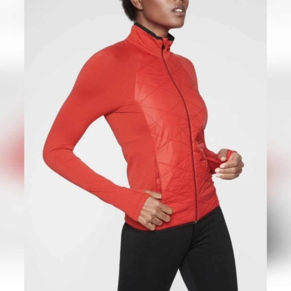 Athleta Insulated Flurry Prima Jacket Red
